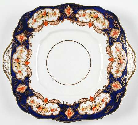 Heirloom (Bone China Stamp) Square Handled Cake Plate
