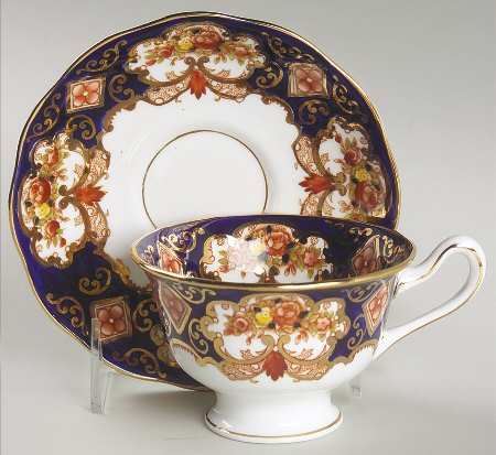 Heirloom (Bone China Stamp) Footed Cup & Saucer Set