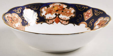 Heirloom (Crown China Stamp, SCALLOPED) Coupe Cereal Bowl