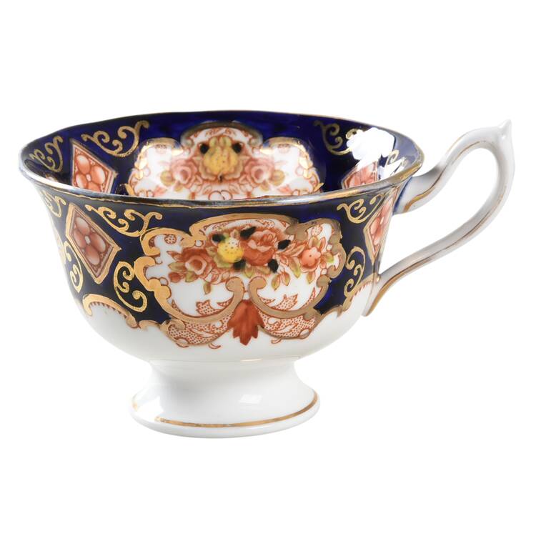 Heirloom (Crown China Stamp, SCALLOPED) Footed Cup