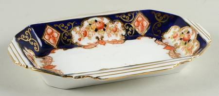 Heirloom (Crown China Stamp, SCALLOPED) 7" Rectangular Sweet Meat