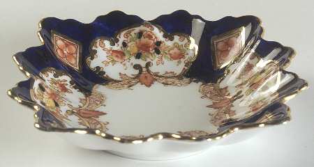 Heirloom (Crown China Stamp, SCALLOPED) Small Square Sweet Meat Dish