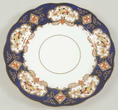 Heirloom (Crown China Stamp, SCALLOPED) Salad Plate
