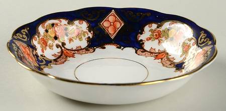 Heirloom (Crown China Stamp, SCALLOPED) Fruit/Dessert (Sauce) Bowl