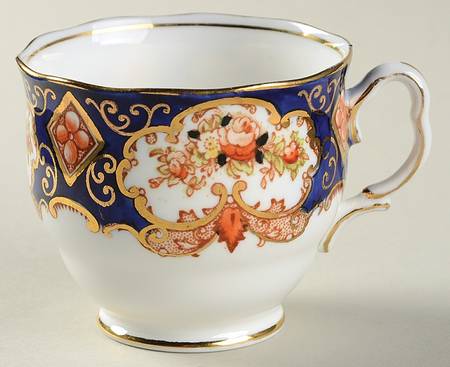 Heirloom (Crown China Stamp, SCALLOPED) Footed Cup