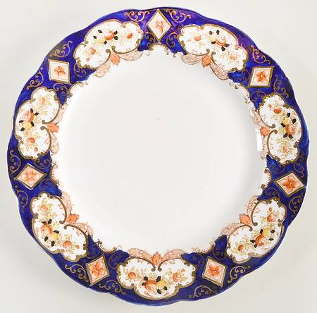 Heirloom (Crown China Stamp, SCALLOPED) Luncheon Plate
