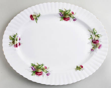 Highland Thistle 15" Oval Serving Platter