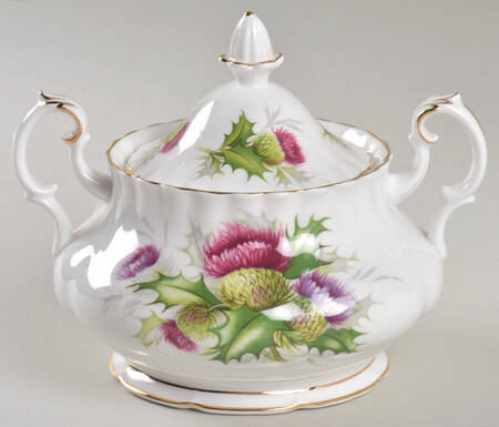 Highland Thistle Sugar Bowl & Lid