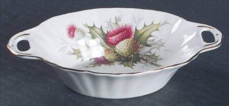 Highland Thistle Oval Sweet Meat Dish