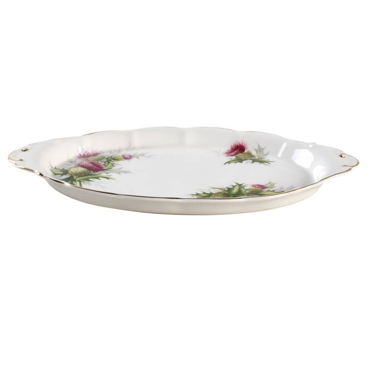 Highland Thistle Tray for Creamer & Sugar with Lid