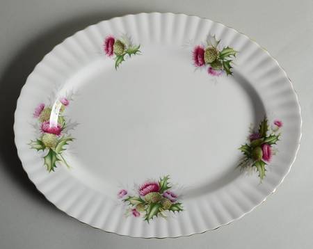 Highland Thistle 13" Oval Serving Platter