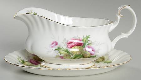 Highland Thistle Gravy Boat & Underplate