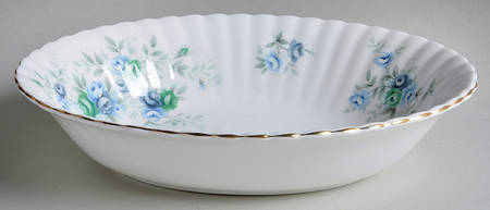 Inspiration Blue 9" Oval Vegetable Bowl