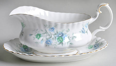 Inspiration Blue Gravy Boat & Underplate