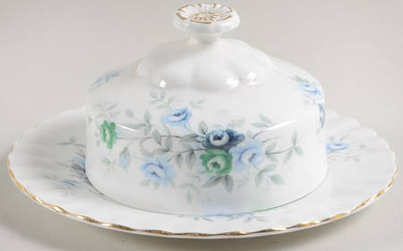 Inspiration Blue Round Covered Butter