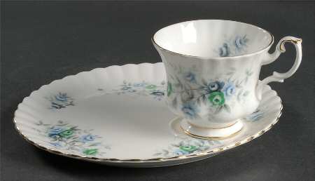 Inspiration Blue Snack Plate & Cup Set