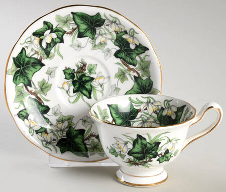 Ivy Lea Footed Demitasse Cup & Saucer Set