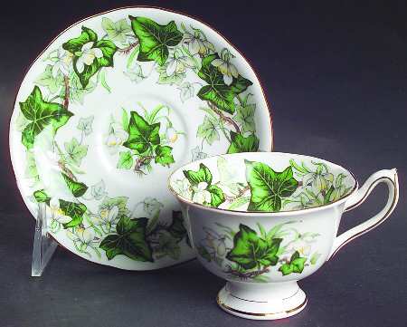 Ivy Lea Footed Demitasse Cup & Saucer Set
