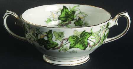 Ivy Lea Footed Cream Soup Bowl