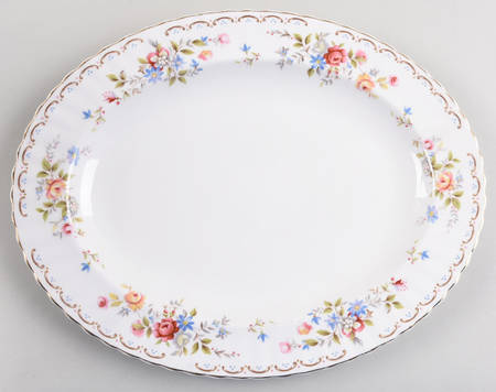 Jubilee Rose 13" Oval Serving Platter by Royal Albert