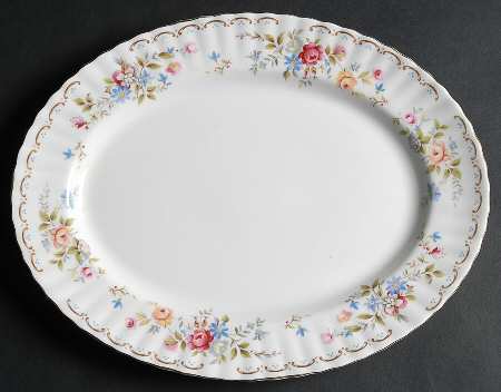 Jubilee Rose 13" Oval Serving Platter