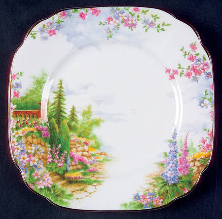 Kentish Rockery Square Bread & Butter Plate