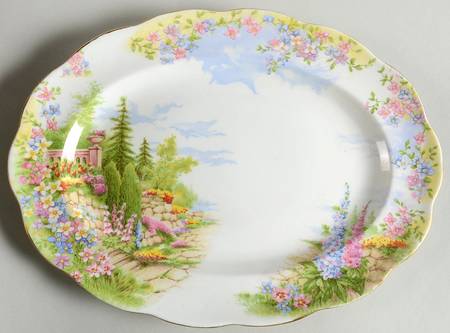 Kentish Rockery 11" Oval Serving Platter