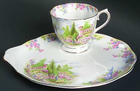Kentish Rockery Snack Plate & Cup Set