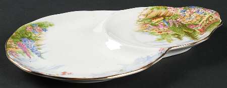 Kentish Rockery Plate for Dessert Plate & Cup Set