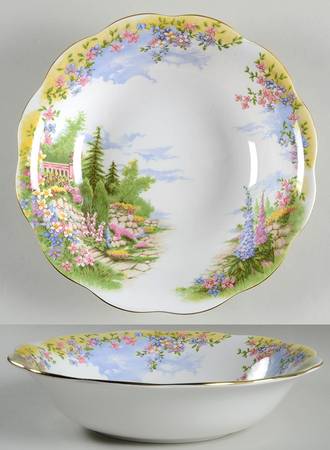 Kentish Rockery 9" Round Vegetable Bowl