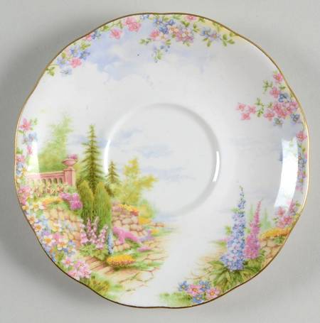 Kentish Rockery Saucer for Footed Cream Soup Bowl