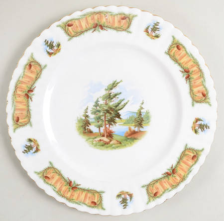 Knotty Pine Dinner Plate