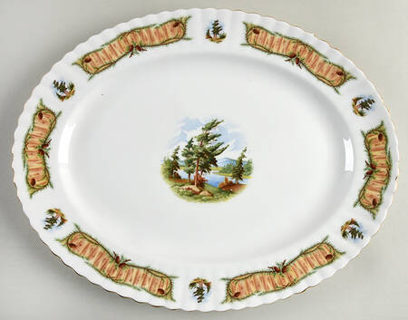 Knotty Pine 15" Oval Serving Platter