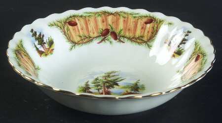 Knotty Pine Fruit/Dessert (Sauce) Bowl