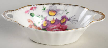 Lady Angela (Sprayed Gold Trim) 5" Oval Sweet Meat Dish