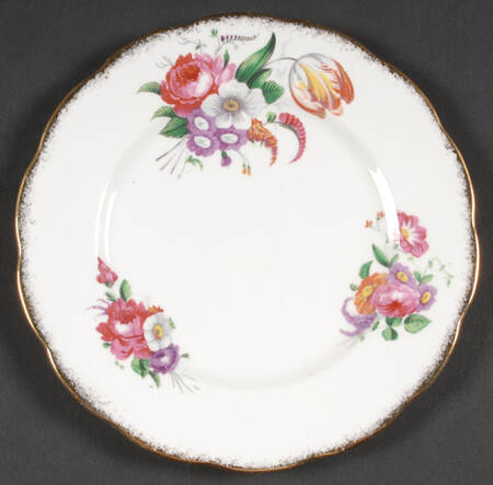 Lady Angela (Sprayed Gold Trim) Dessert/Pie Plate