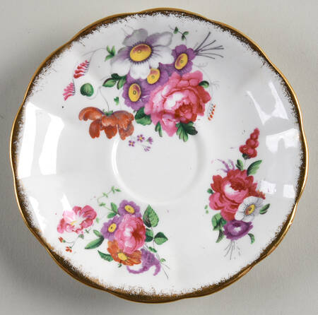 Lady Angela (Sprayed Gold Trim) Flat Cup