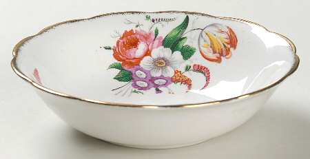 Lady Angela (Sprayed Gold Trim) Coupe Cereal Bowl