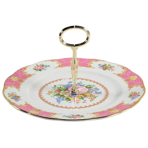 Lady Carlyle Round Serving Plate with Handle (DP)