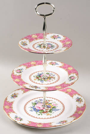 Lady Carlyle 3-Tiered Serving Tray (DP, SP, BB)