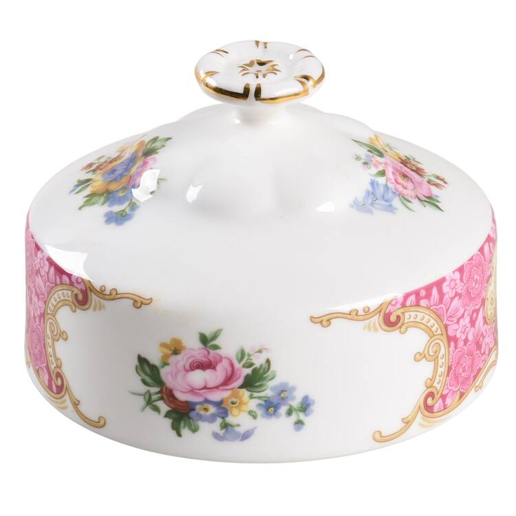 Lady Carlyle Lid for Round Butter (Uses Bread & Butter Plate)