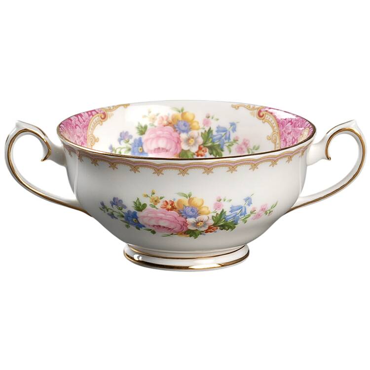 Lady Carlyle Footed Cream Soup Bowl