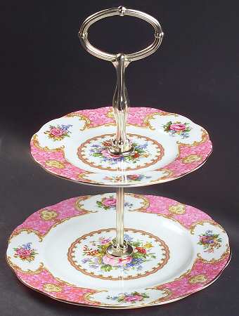 Lady Carlyle 2-Tiered Serving Tray (Salad & Bread/Butter Plate)