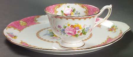 Lady Carlyle Snack Plate & Cup Set