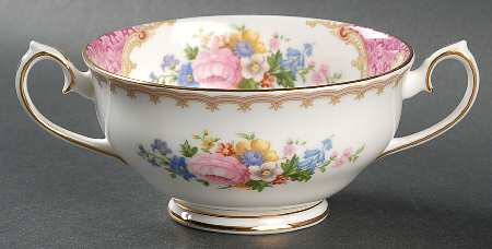Lady Carlyle Footed Cream Soup Bowl