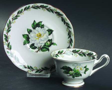 Lady Clare Footed Cup & Saucer Set