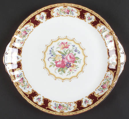 Lady Hamilton Handled Cake Plate