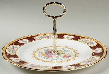 Lady Hamilton Round Serving Plate with Handle (DP)