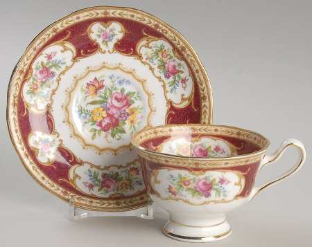 Lady Hamilton Footed Demitasse Cup & Saucer Set