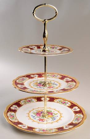 Lady Hamilton 3-Tiered Serving Tray (DP, SP, BB)